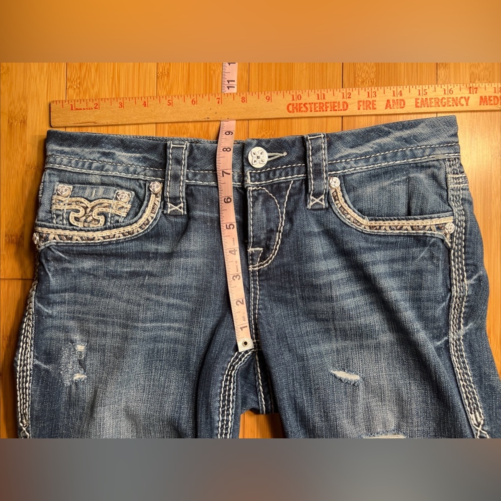 Rock Revival Women’s Blue Sukie Skinny Low Rise Jeans  Streetwear Grunge|Size:28 - Picture 14 of 16